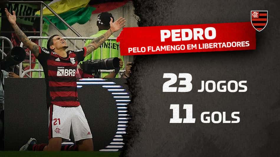 Em noite de gala, Pedro bate recorde e atinge marca expressiva pelo Flamengo