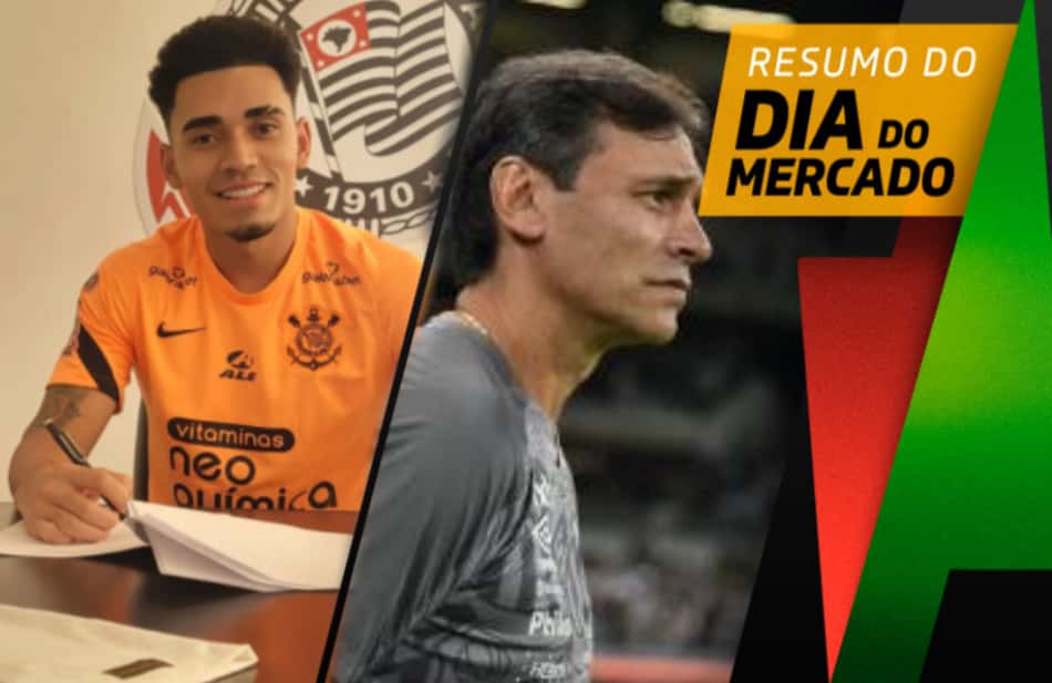 Fabián Bustos (agora ex-treinador do Santos) e Du Queiroz.