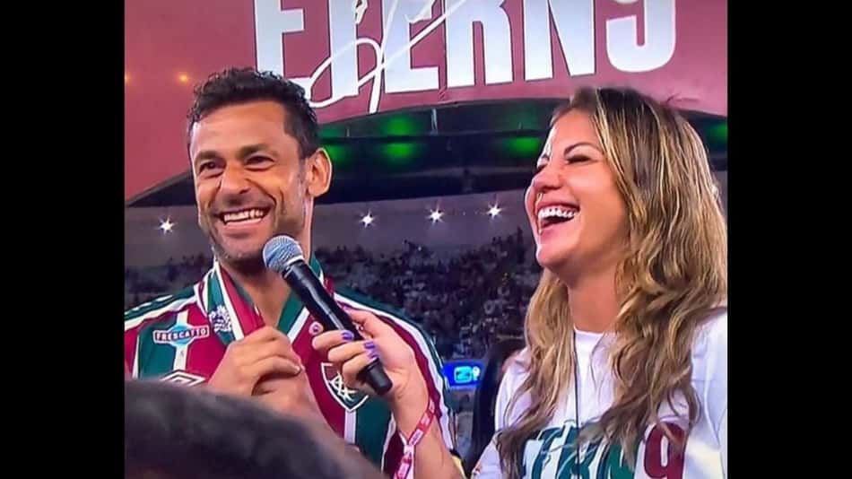 Bárbara Coelho agradece ao Fluminense e enaltece Fred: 'Você é eterno desde que chegou'