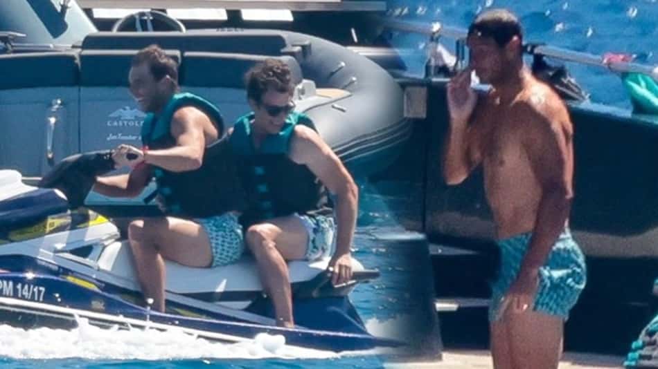 Nadal acelera no jet-ski em praia paradisíaca após desistência de Wimbledon