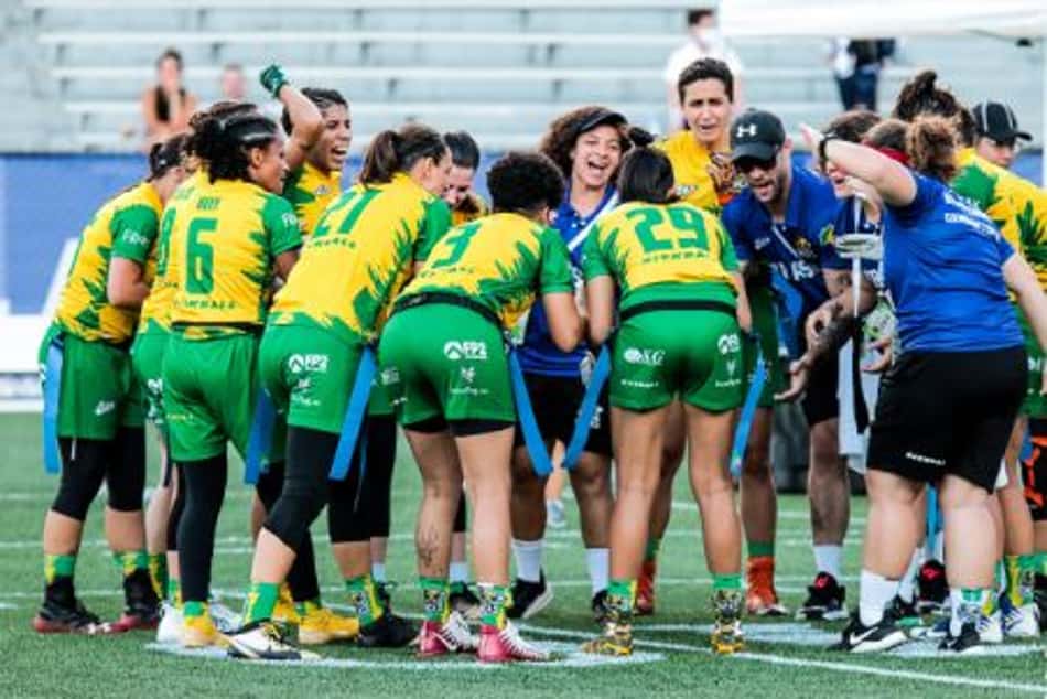 Brasil encara os Estados Unidos nas quartas de final do flag football nos Jogos Mundiais 2022