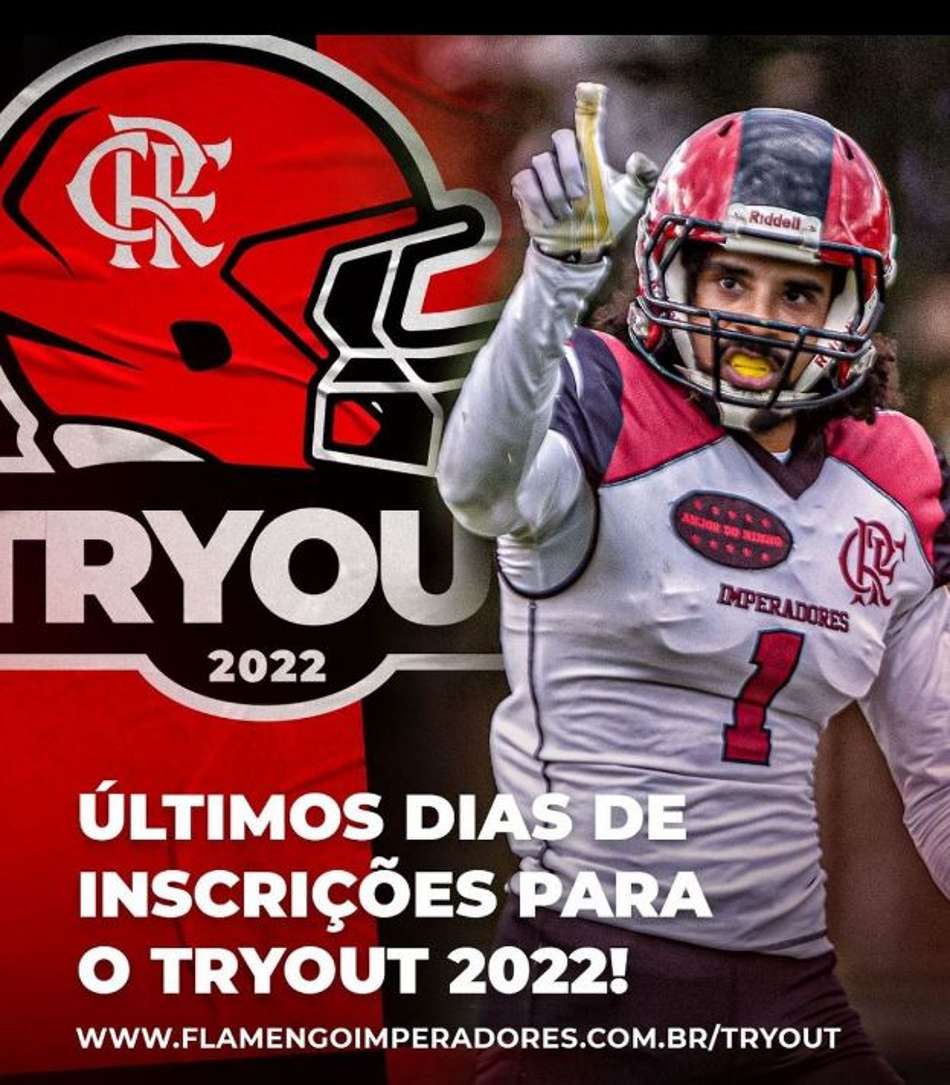 Flamengo Imperadores está com seletiva para recrutar atletas de futebol americano