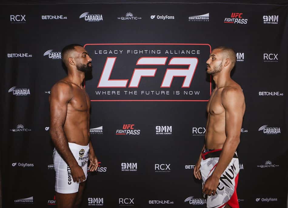 Ítalo Gomes e Wellington Prado batem o peso e confirmam luta principal no LFA 136