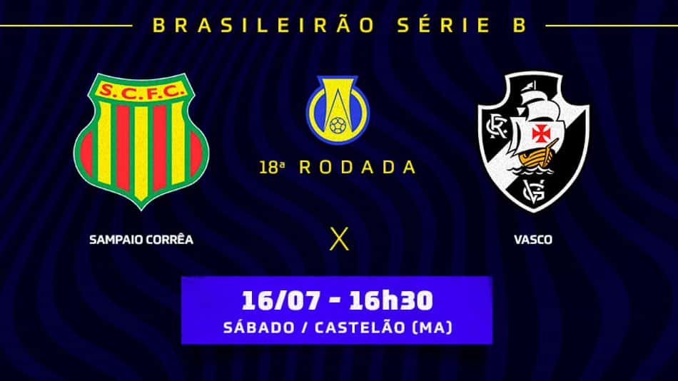 Sampaio Corrêa x Vasco: prováveis times, desfalques e onde assistir ao duelo pela Série B do Brasileirão