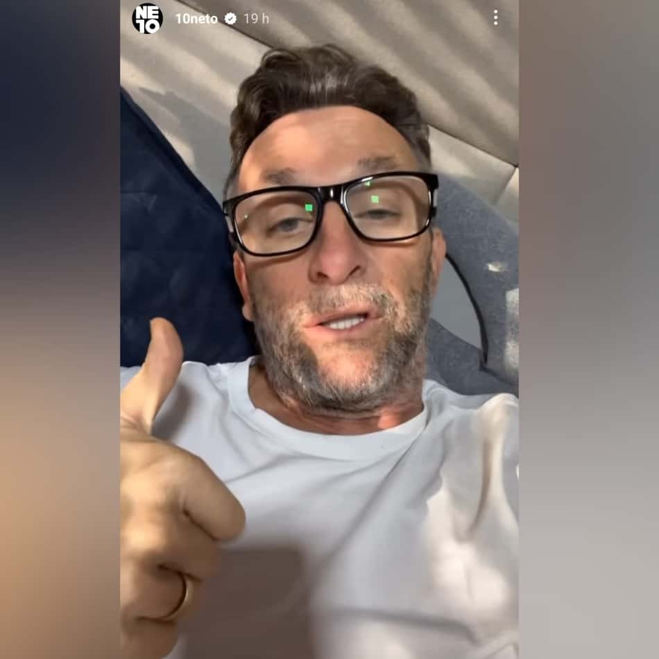 Em casa, Neto tranquiliza fãs e exibe recuperação junto com a família