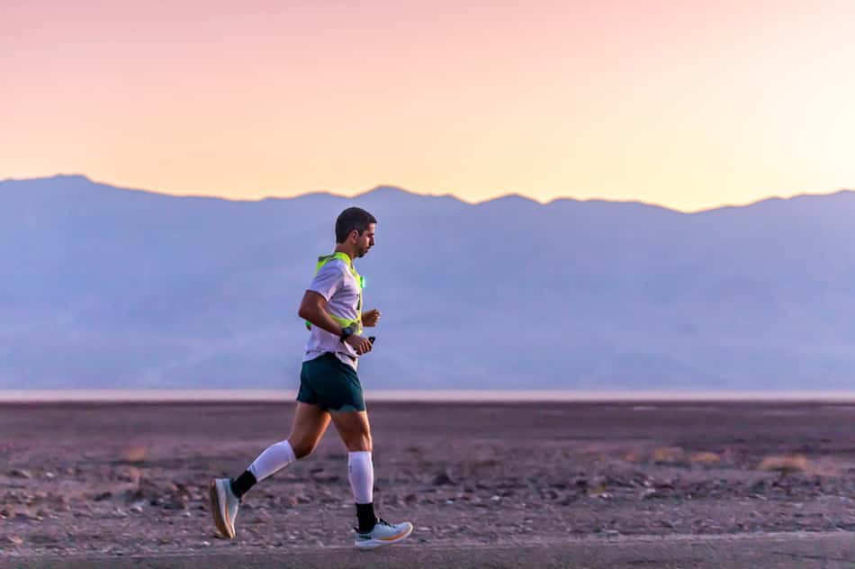 Alexandre Castello Branco enfrentou temperaturas extremas durante a Badwater. (Foto de Beto Noval)