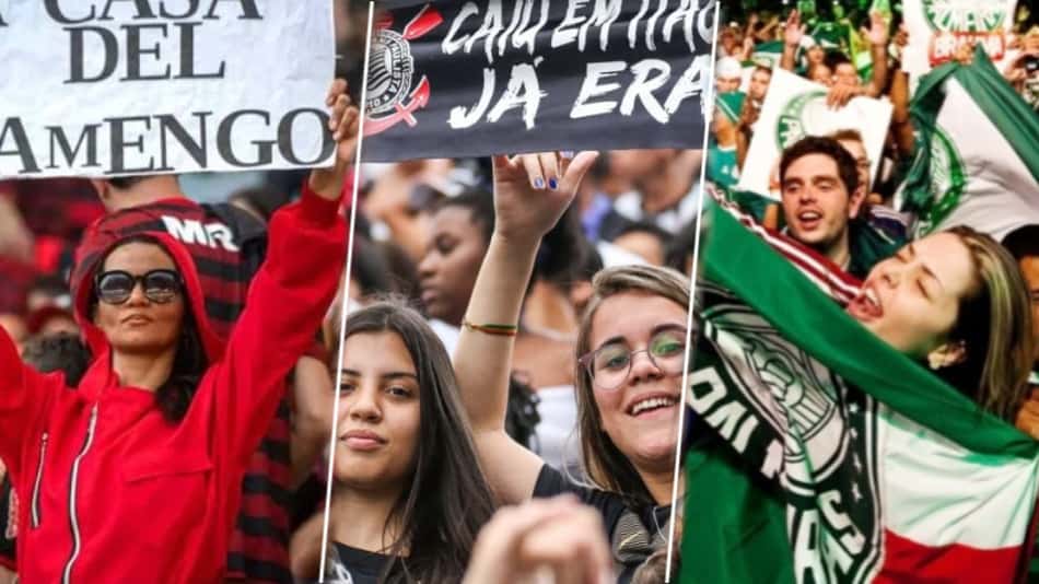 Pesquisa aponta clubes com mais torcedoras mulheres; confira