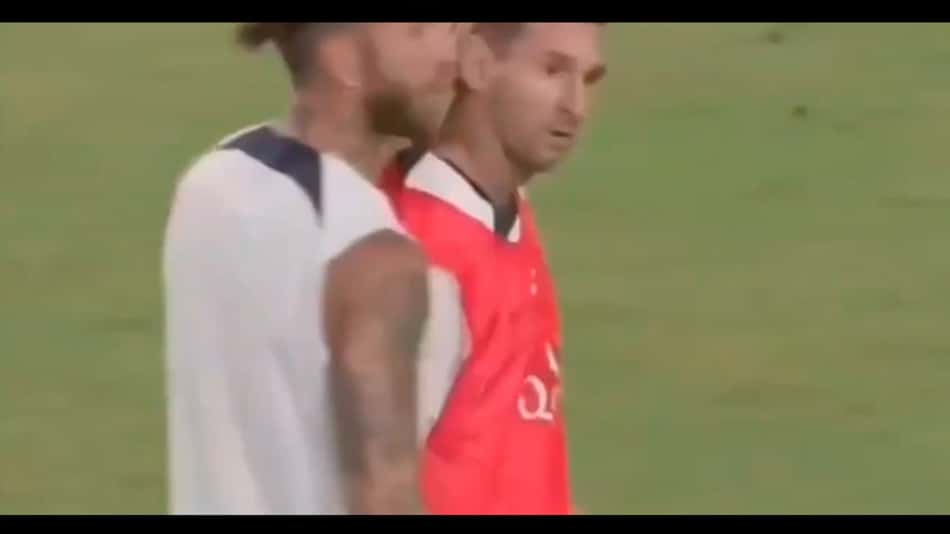 Sérgio Ramos e Lionel Messi