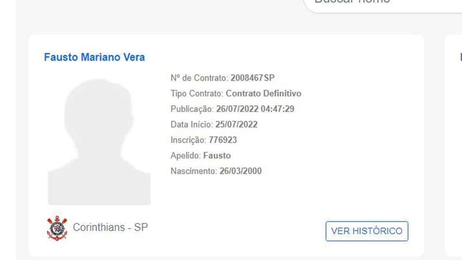 Fausto Vera BID - Corinthians
