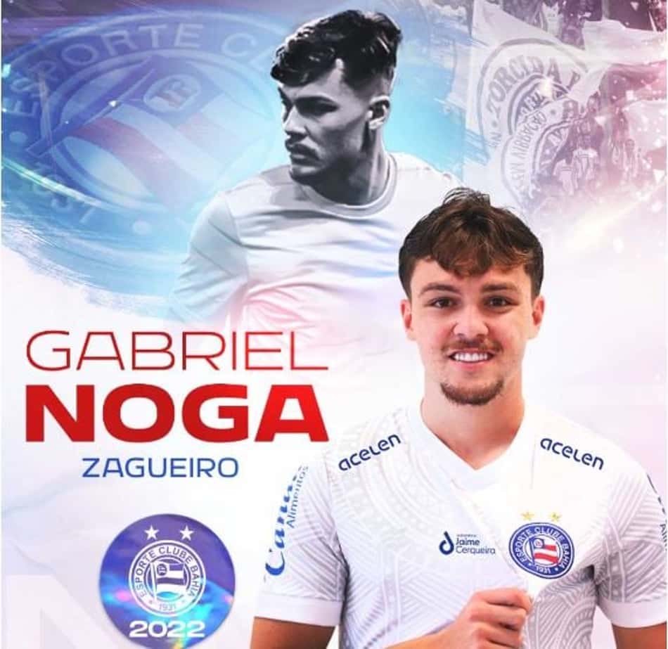 Bahia oficializa a contratação do zagueiro Gabriel Noga
