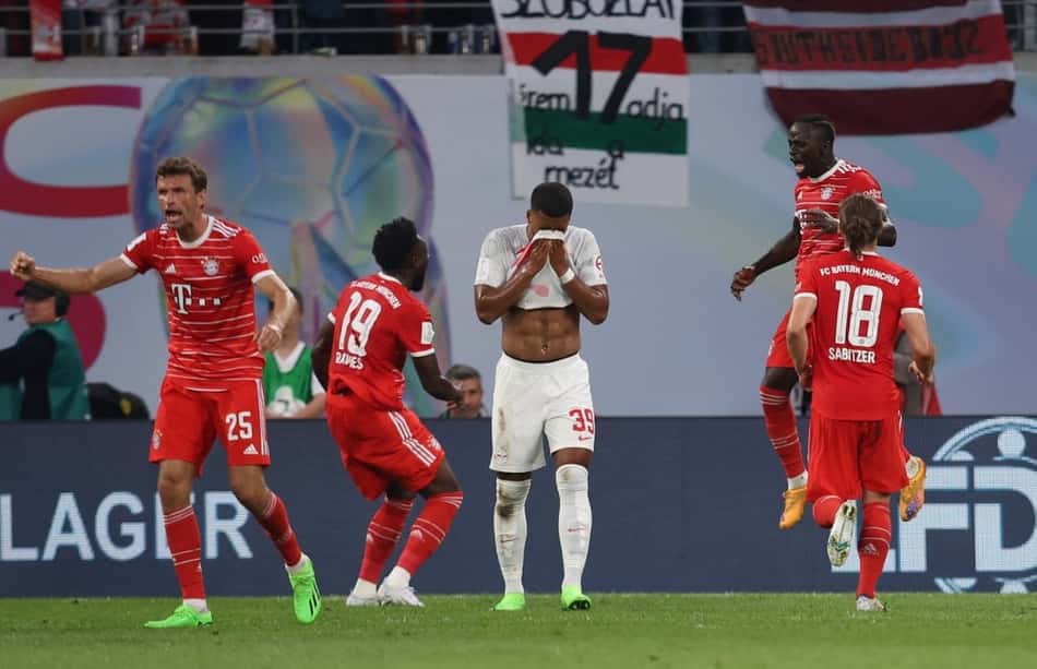 Em jogo eletrizante com oito gols, Bayern vence Leipzig e conquista a Supercopa da Alemanha