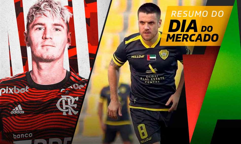 Guillermo Varela (novo reforço do Flamengo) e Ramiro (Al-Wasl)