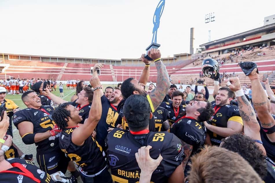 Rio Preto Weilers vence Guarulhos Rhynos e é tricampeão paulista de futebol americano