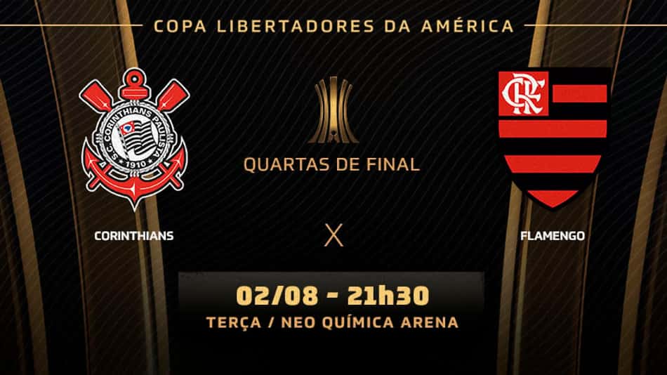 Corinthians x Flamengo: prováveis times, desfalques e onde assistir ao duelo pela Libertadores