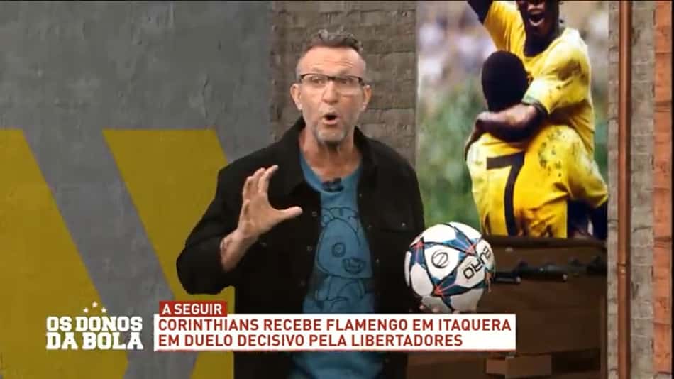 Neto chama jogador do Flamengo de 'craque' e exalta torcida do Corinthians: 'Não vaia'