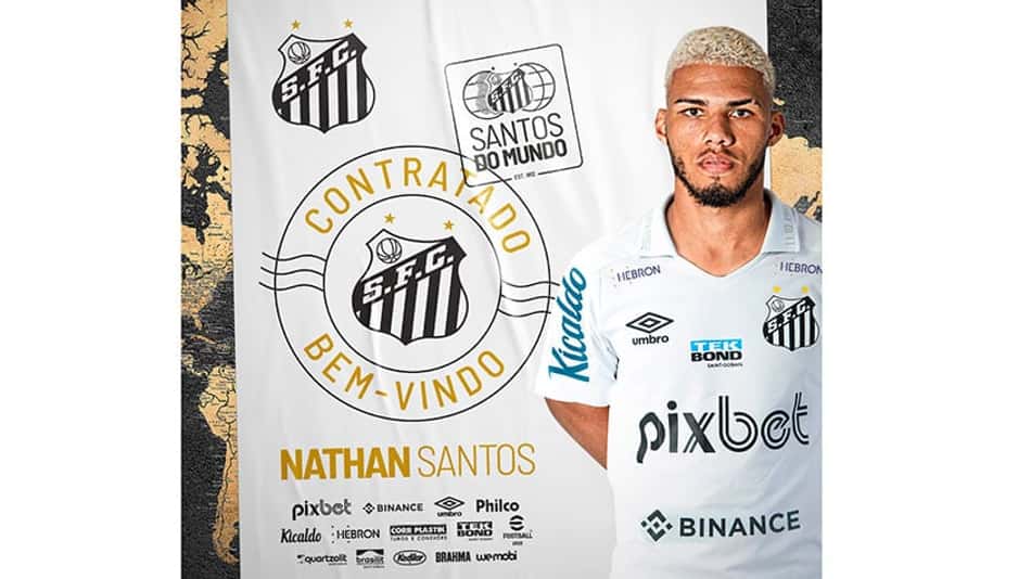 Santos oficializa a contratação do lateral-direito Nathan