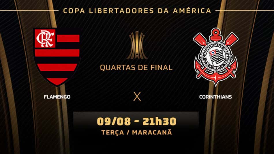 Flamengo x Corinthians: prováveis times, desfalques e onde assistir ao duelo pela Libertadores