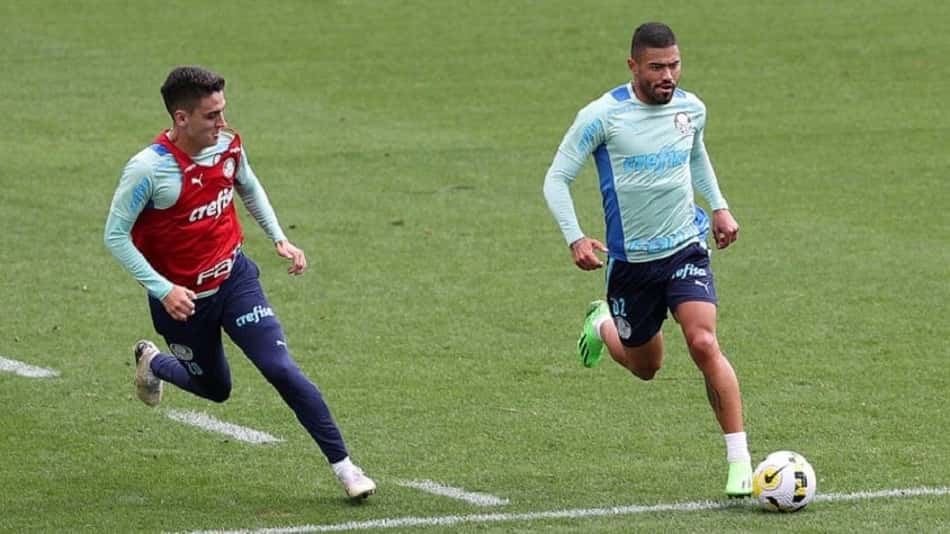 Tabata faz primeiro treino com o grupo, e Palmeiras já foca no Dérbi deste sábado
