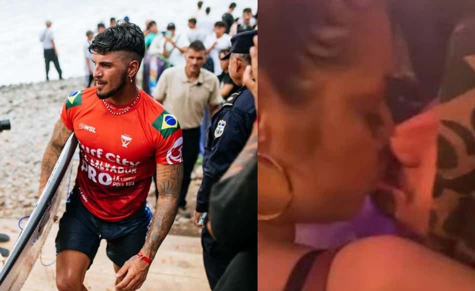 Gabriel Medina é flagrado aos beijos em boate gaúcha