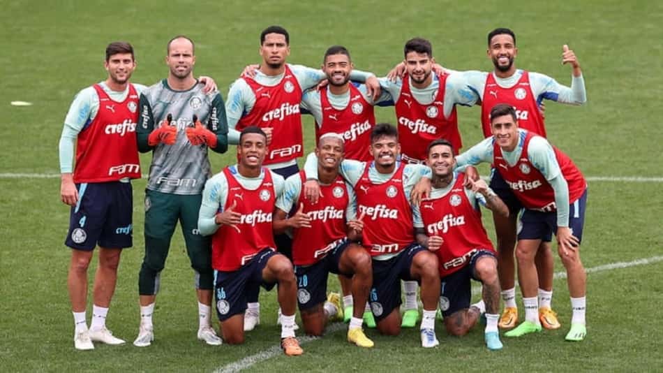 Com elenco completo, Palmeiras segue preparação para pegar o Flamengo