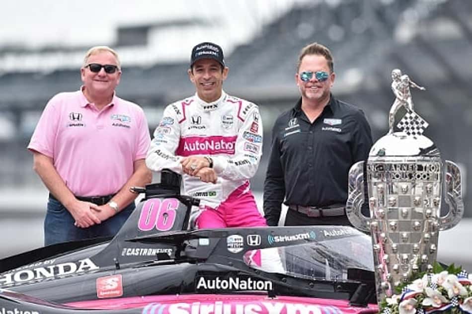 Jim Meyer, Helio Castroneves e Mike Shank