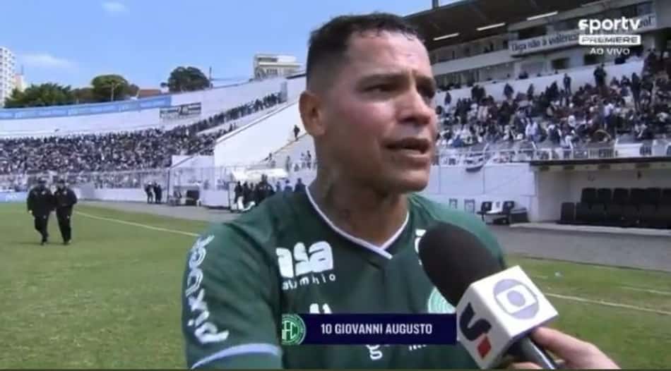 Giovanni Augusto critica postura de companheiro do Guarani: 'Geração mimada'
