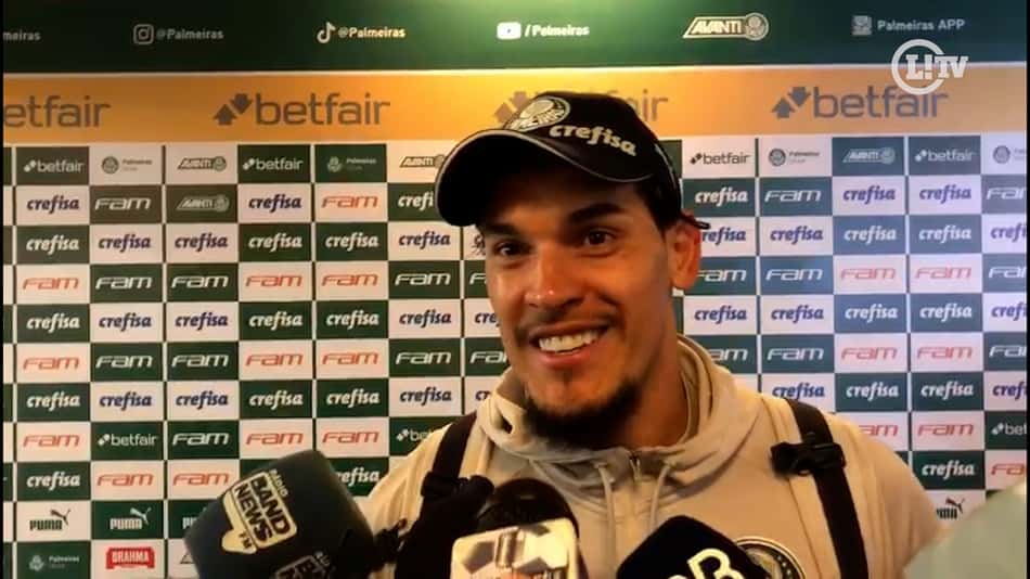 Gustavo Gómez fala sobre possível pênalti a favor do Palmeiras contra o Flamengo: 'Senti o contato'