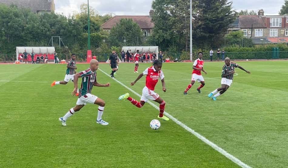 Sub-16 do Fluminense goleia Arsenal, da Inglaterra, em amistoso