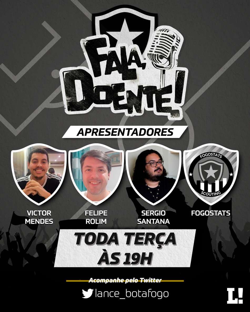 Fala, Doente! LANCE! estreia podcast do Botafogo nesta terça-feira