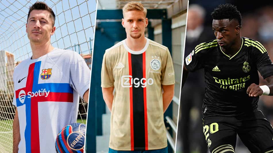 Terceira camisa do Barcelona divide opiniões: veja 3º uniformes de clubes europeus para a temporada