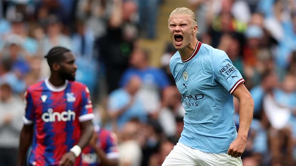 Haaland brilha com hat-trick, e Manchester City vence Crystal Palace na Premier League