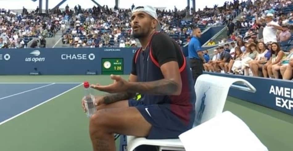 Kyrgios reclama de cheiro de maconha durante partida no US Open