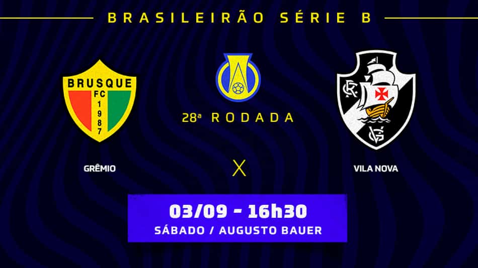 Brusque x Vasco: prováveis times, desfalques e onde assistir ao jogo da Série B do Campeonato Brasileiro