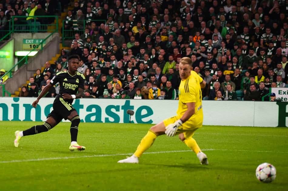 Com gol de Vini Jr, Real Madrid vence o Celtic na Champions