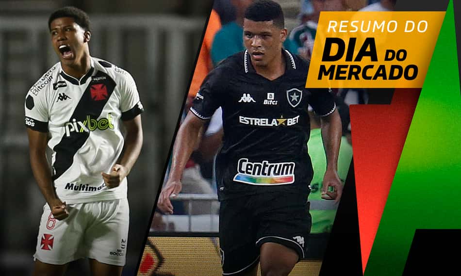 Clube inglês faz proposta por joia do Vasco, atacante deixa Botafogo por empréstimo… o Dia do Mercado!