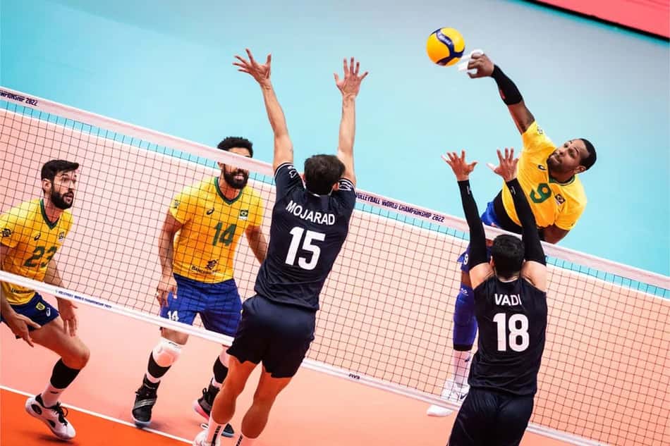 Vôlei: Brasil vence Irã e tem encontro marcado com a Argentina no Mundial