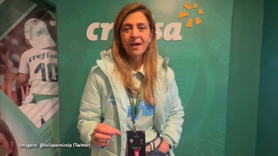 Leila Pereira coloca 'panos quentes' em eliminação do Palmeiras e faz elogios: 'Incansáveis'