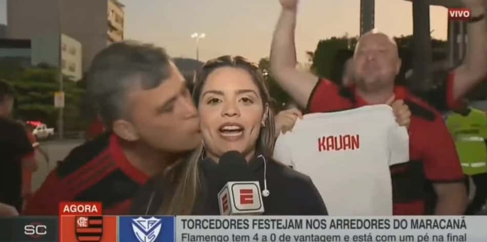Torcedor do Flamengo tem prisão preventiva decretada pela Justiça após assédio a repórter no Maracanã