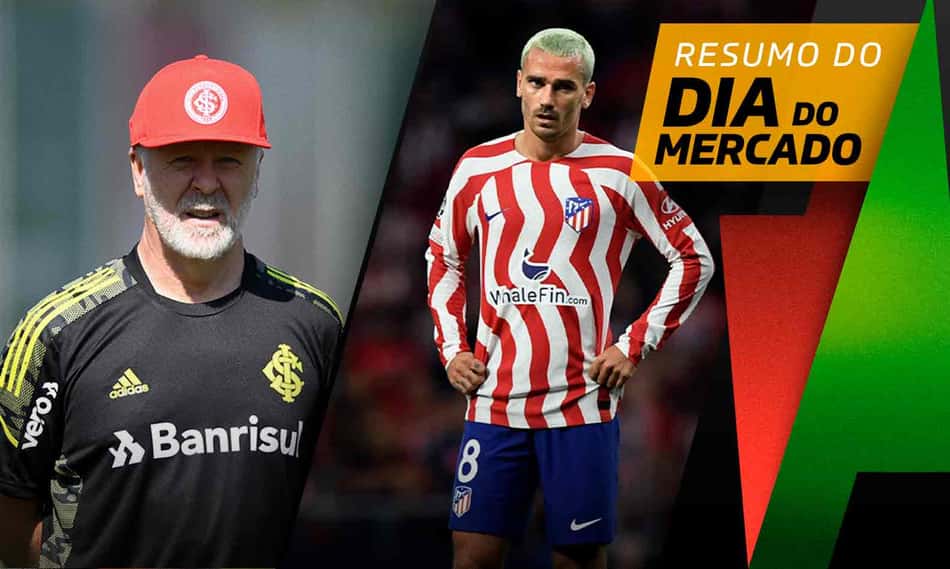 Futuro de Mano Menezes no Inter é definido, Barcelona quer processar Atlético de Madrid… o Dia do Mercado!
