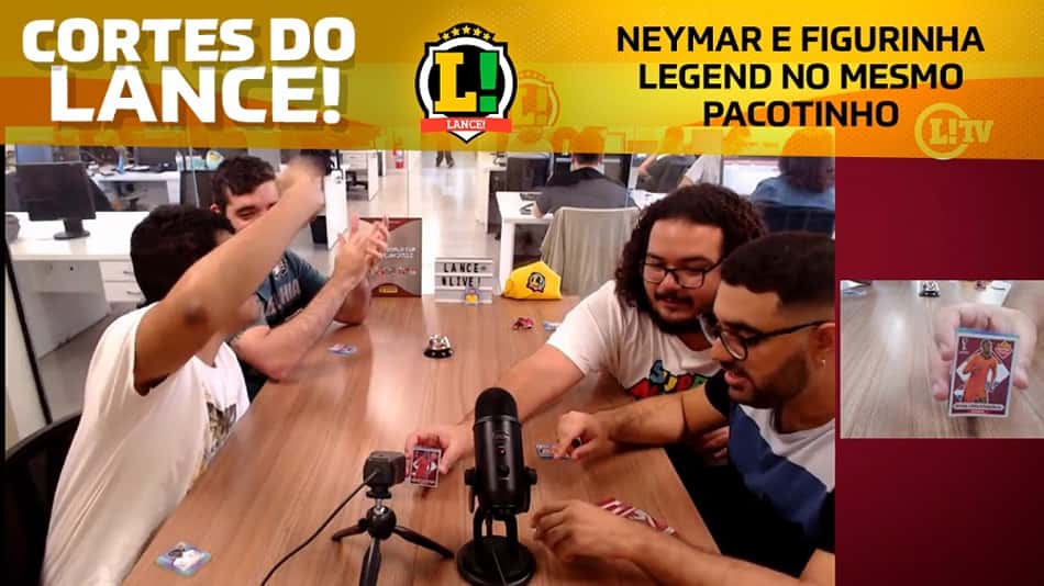 VÍDEO: Equipe do L! acha Neymar e figurinha lendária no mesmo pacotinho