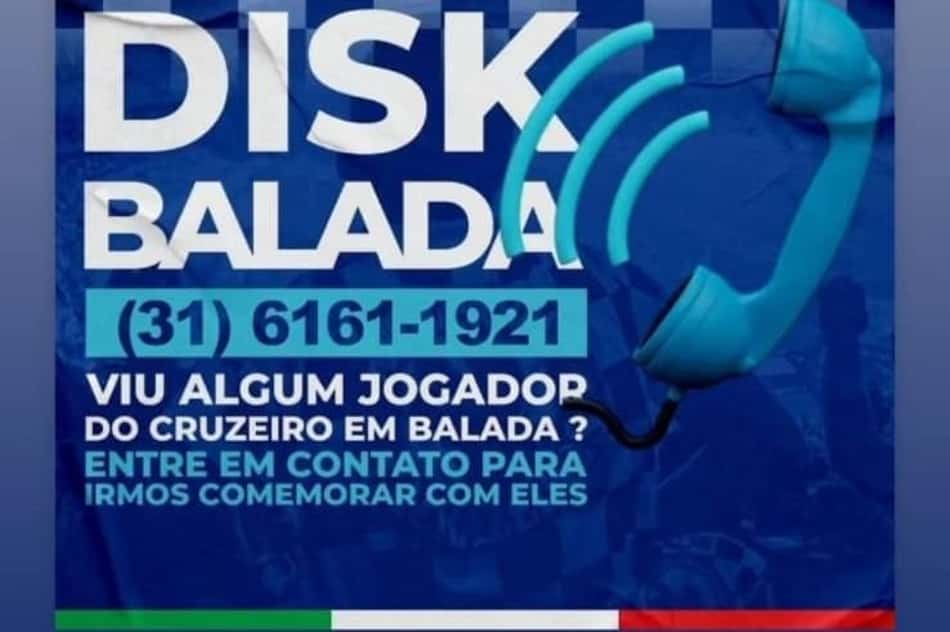 Cruzeirenses tiram sarro de 'Disk Balada' criado por organizada do Atlético-MG