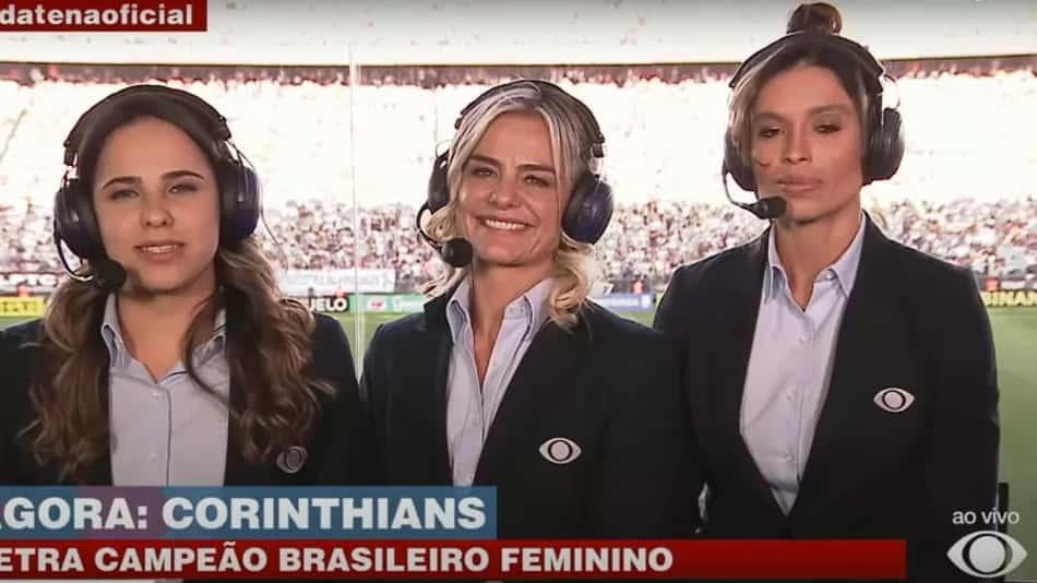 Narradora da Band se emociona em despedida do Brasileirão feminino