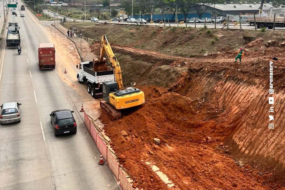 Atlético-MG inicia obras viárias que darão acesso à Arena MRV