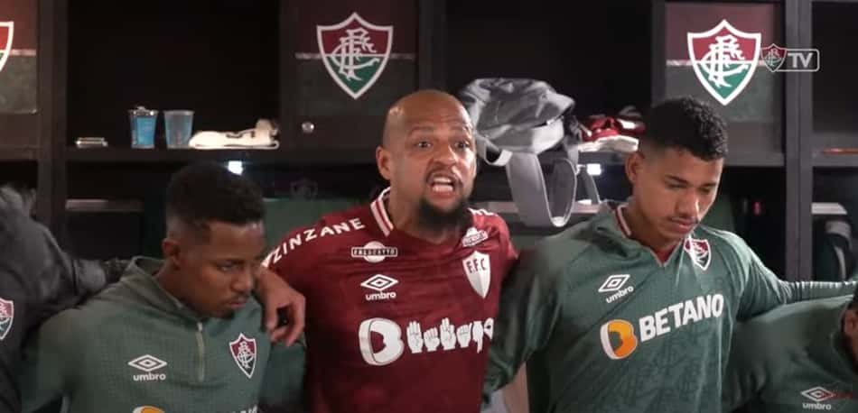 Felipe Melo cobra e Samuel Xavier brinca em bastidores do Fluminense: 'Se chego antes, derrubo o Fred'