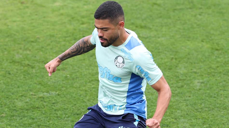 Bruno Tabata reforça ideia de 'dez finais' para o Palmeiras no Brasileirão: 'Não oscilamos'