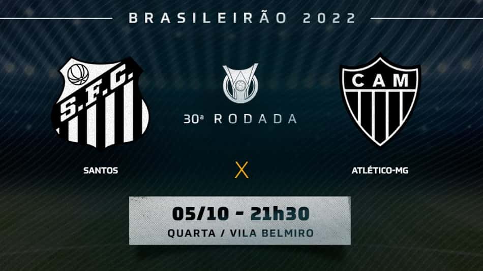 Santos x Atlético-MG: onde assistir, prováveis escalações e desfalques