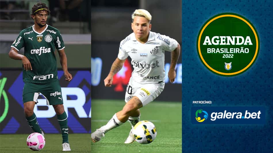 Atlético-GO x Palmeiras e Santos x Juventude! Saiba onde assistir aos jogos de segunda do Brasileirão
