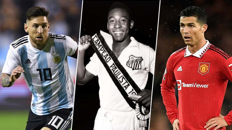 Leo Messi, Pele e Cristiano Ronaldo