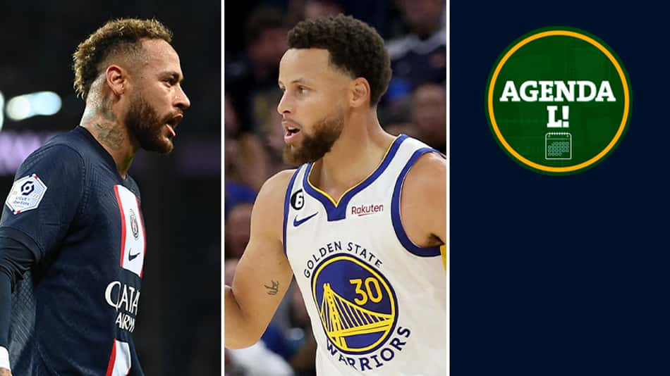 PSG de Neymar, Warriors de Curry… Onde assistir aos eventos esportivos desta sexta-feira