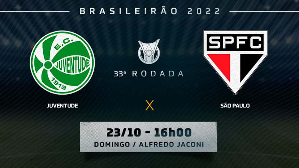 Juventude x São Paulo: onde assistir, prováveis times, desfalques do jogo válido pelo Brasileirão